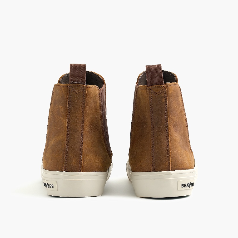 New JCREW X SeaVees Mens Coronado Boots Coco Brown - Picture 3 of 7